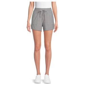 Athletic Works Women's Gym Shorts, Medium Gray Heather